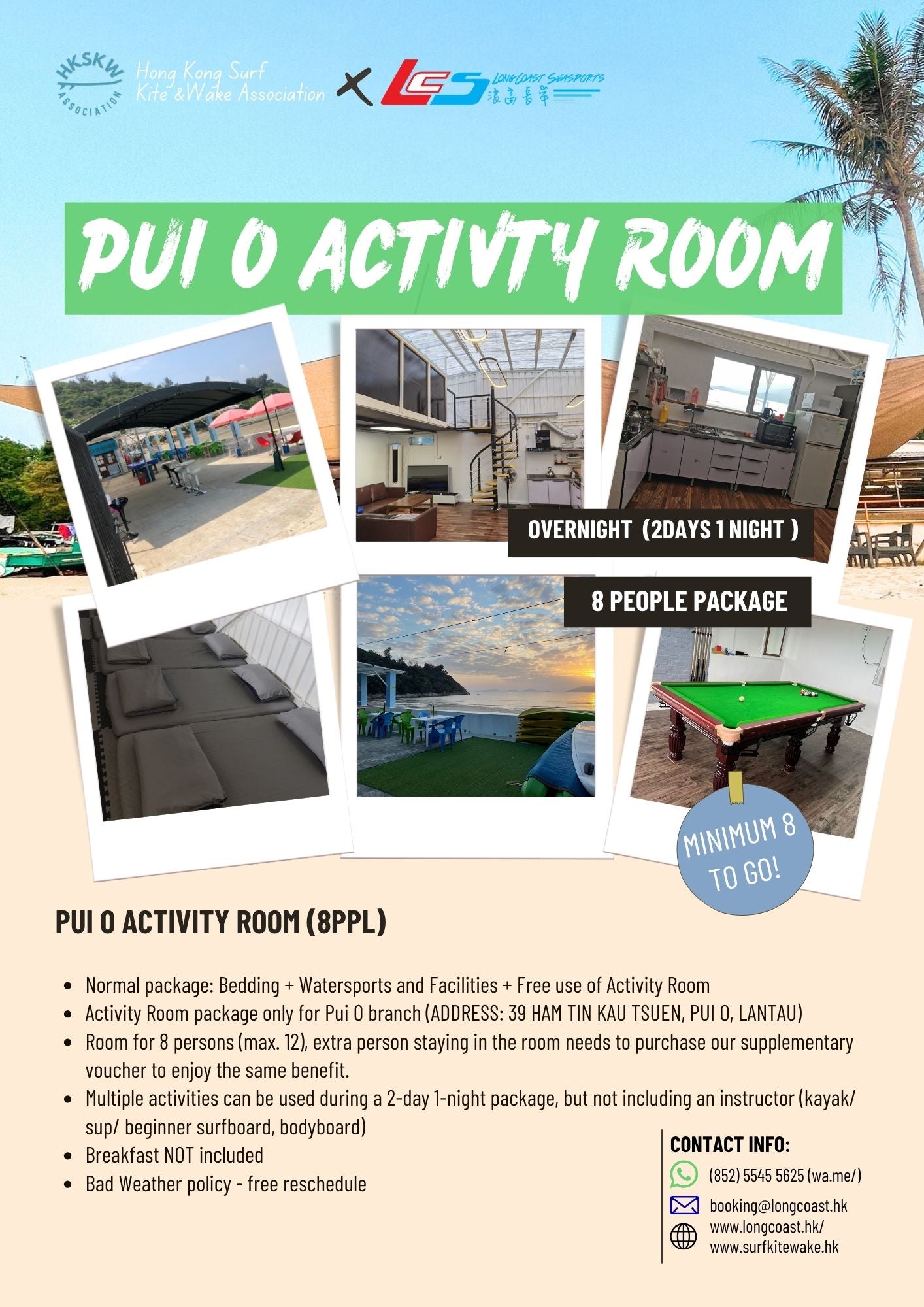 Pui O Activity Room (8 pax package)