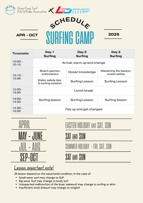 All-Ages 1-Day Surf Camp (ONSKW1, no pick up, non overnight)