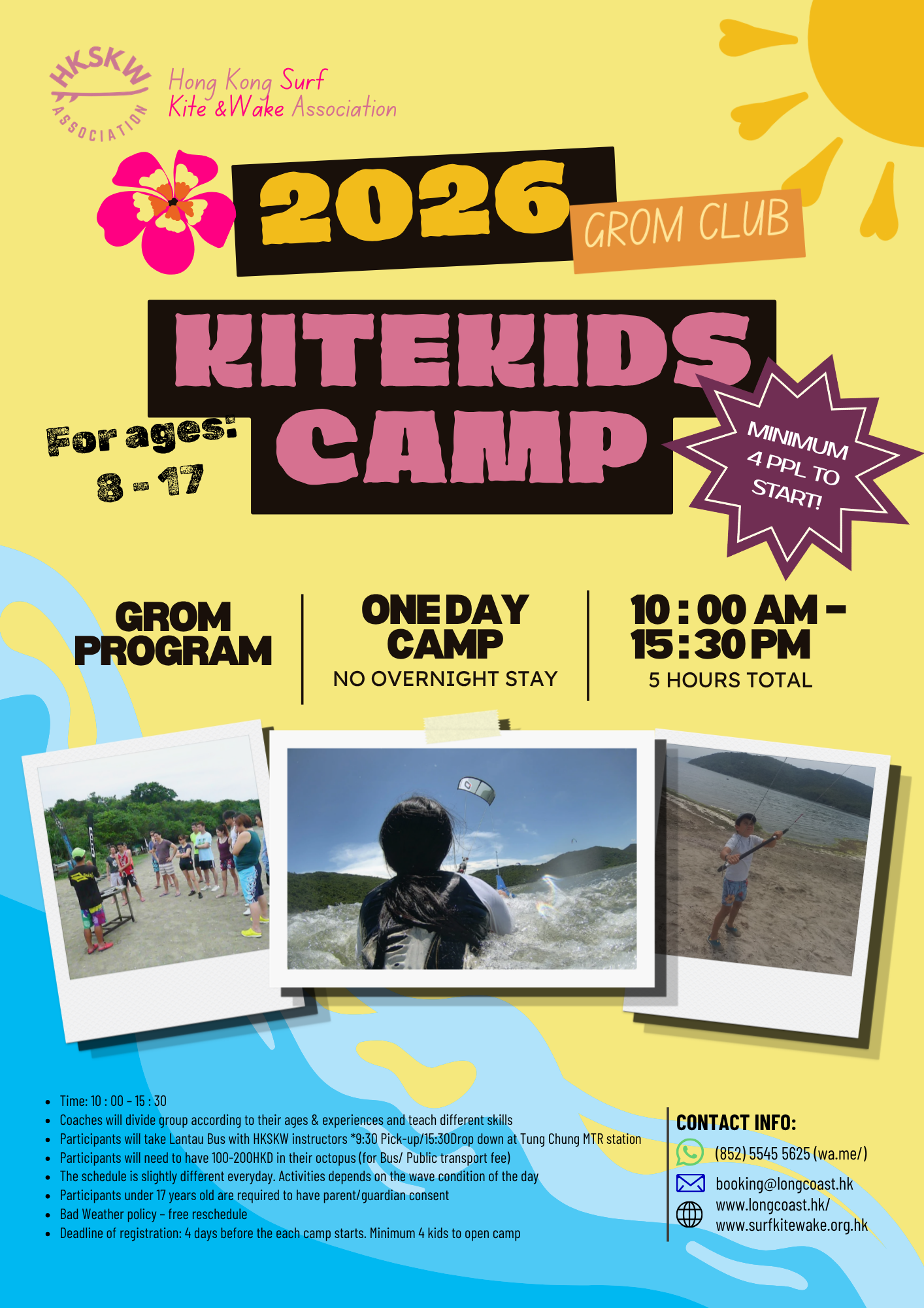 Grom KidsKite 1-day Camp (YSCC, non-overnight)